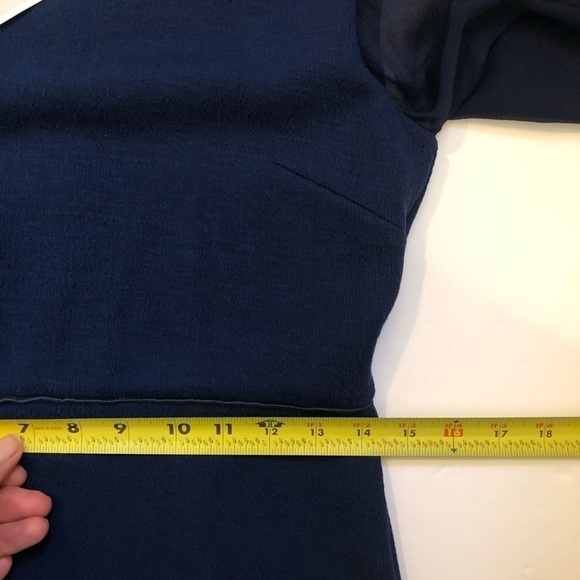 Sportmax Code Navy Blue Fit Flare Mini Dress Medium NWT - Picture 12 of 13